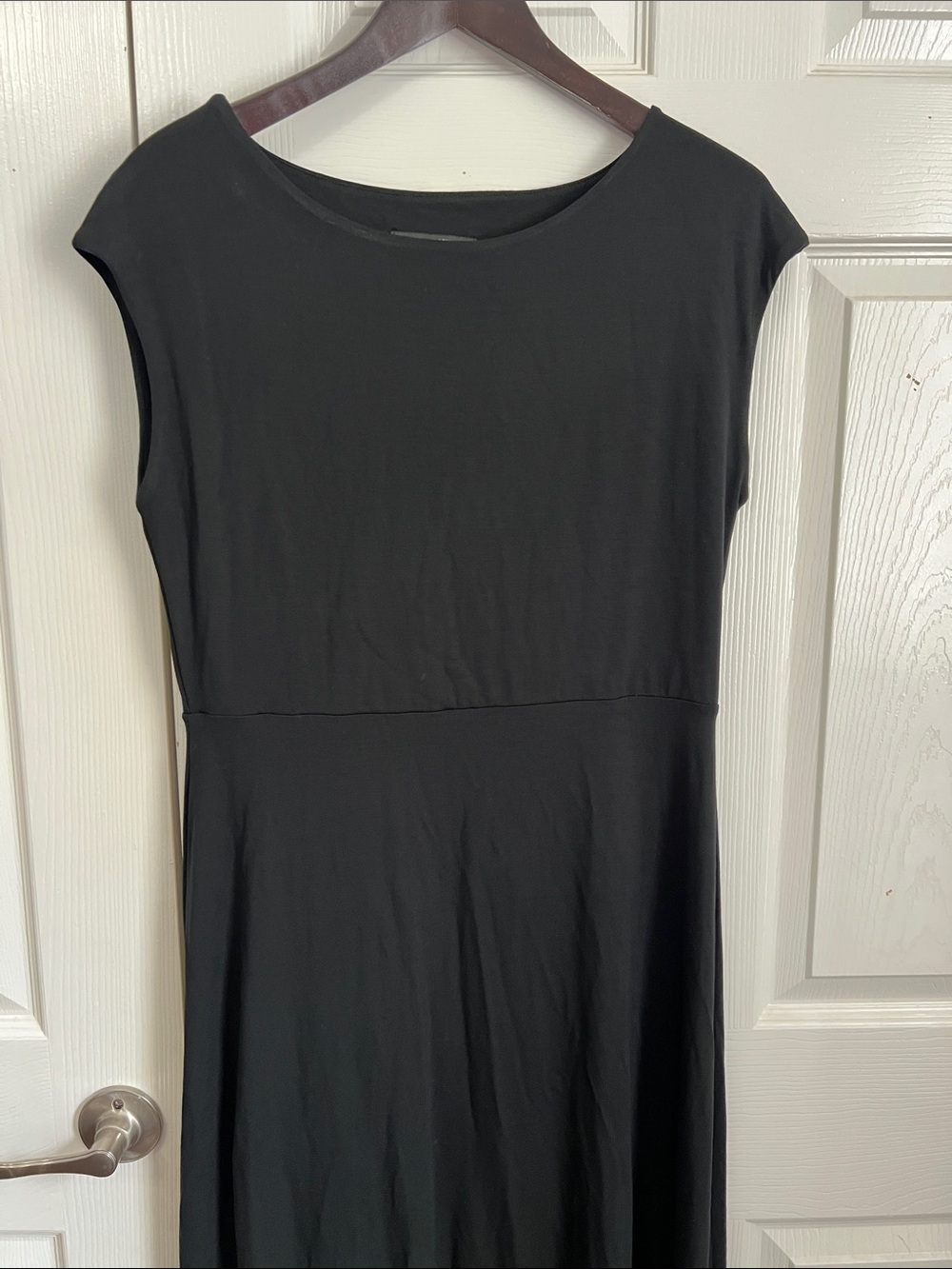 Banana Republic Black Long-Sleeve Maxi Dress